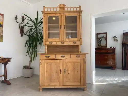 Originale Restaurierte Jugendstil Küchenbuffet Küchenschrank Küchenkredenz G1716