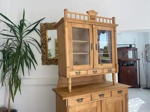 Originale Restaurierte Jugendstil Küchenbuffet Küchenschrank Küchenkredenz G1716