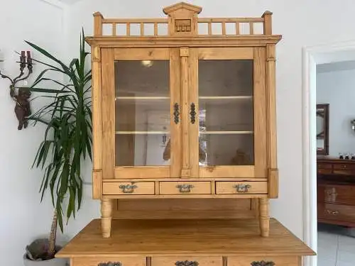Originale Restaurierte Jugendstil Küchenbuffet Küchenschrank Küchenkredenz G1716