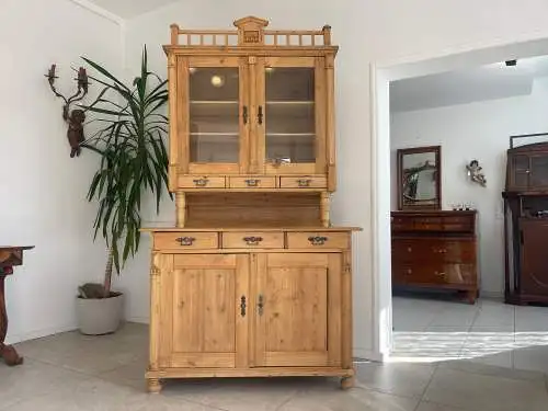 Originale Restaurierte Jugendstil Küchenbuffet Küchenschrank Küchenkredenz G1716
