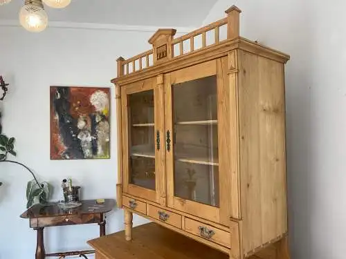 Originale Restaurierte Jugendstil Küchenbuffet Küchenschrank Küchenkredenz G1716