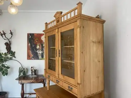 Originale Restaurierte Jugendstil Küchenbuffet Küchenschrank Küchenkredenz G1716