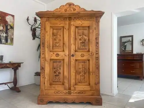 Originaler Voglauer Schrank Bauernschrank Anno 1800 G1715