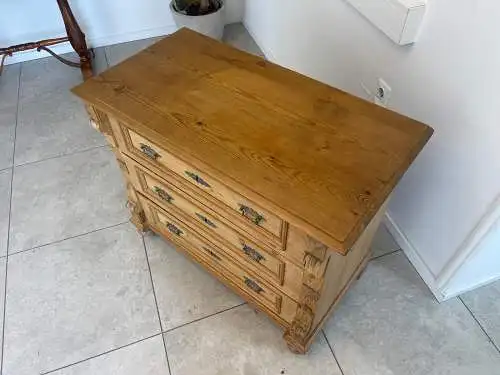 Originale Gründerzeit Kommode Naturholzkommode Anrichte G1713