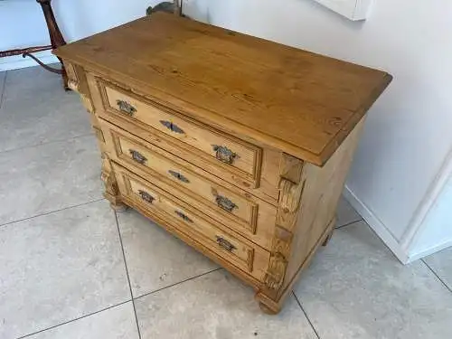Originale Gründerzeit Kommode Naturholzkommode Anrichte G1713