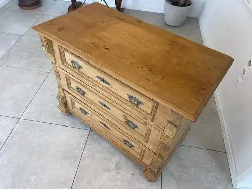 Originale Gründerzeit Kommode Naturholzkommode Anrichte G1713