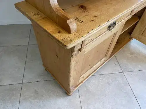 Jugendstil  Naturholschrank Küchenbuffet Küchenschrank Küchenkredenz G1710