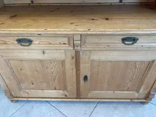 Jugendstil  Naturholschrank Küchenbuffet Küchenschrank Küchenkredenz G1710