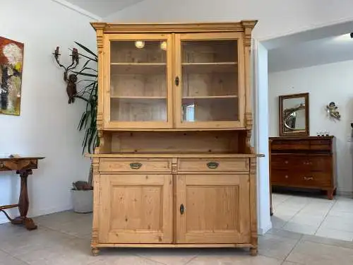 Jugendstil  Naturholschrank Küchenbuffet Küchenschrank Küchenkredenz G1710