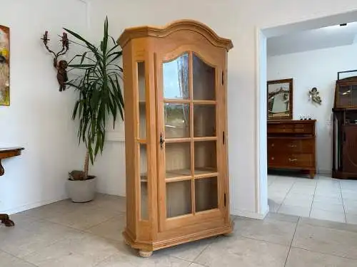 Bäuerlicher Vitrinenschrank Glasschrank Bauernschrank Vitrine  - G1719