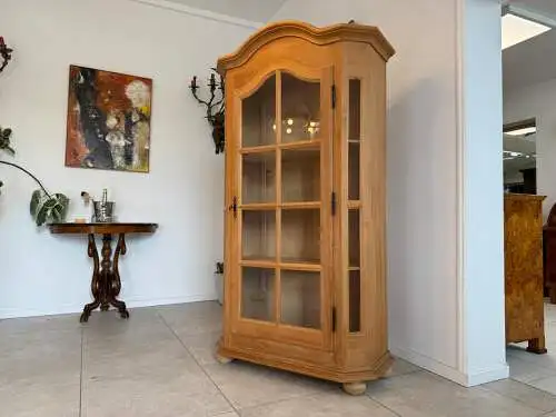 Bäuerlicher Vitrinenschrank Glasschrank Bauernschrank Vitrine  - G1719
