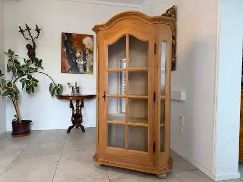 Bäuerlicher Vitrinenschrank Glasschrank Bauernschrank Vitrine  - G1719