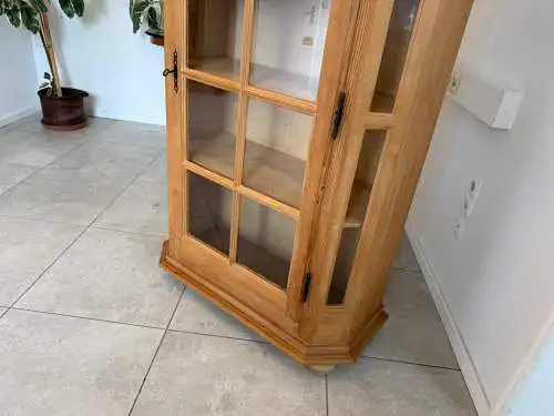 Bäuerlicher Vitrinenschrank Glasschrank Bauernschrank Vitrine  - G1719