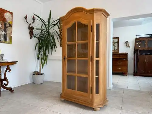 Bäuerlicher Vitrinenschrank Glasschrank Bauernschrank Vitrine  - G1719