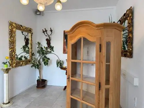 Bäuerlicher Vitrinenschrank Glasschrank Bauernschrank Vitrine  - G1719