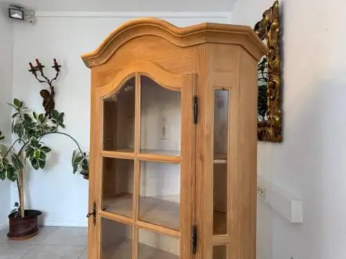 Bäuerlicher Vitrinenschrank Glasschrank Bauernschrank Vitrine  - G1719