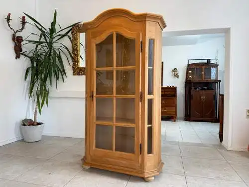 Bäuerlicher Vitrinenschrank Glasschrank Bauernschrank Vitrine  - G1719