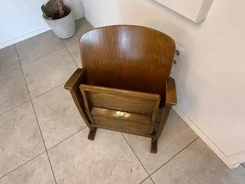 Original Wiener Kinosessel 1er Sitz Klappstuhl Stuhl Nostalgie Sessel G1736