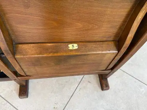 Original Wiener Kinosessel 2er Sitz Klappstuhl Stuhl Nostalgie G1721