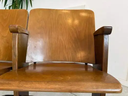 Original Wiener Kinosessel 2er Sitz Klappstuhl Stuhl Nostalgie G1721