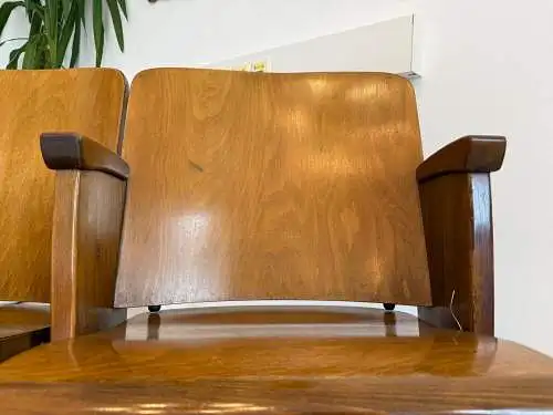 Original Wiener Kinosessel 2er Sitz Klappstuhl Stuhl Nostalgie G1723