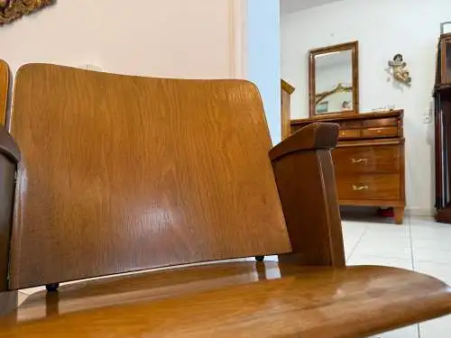 Original Wiener Kinosessel 2er Sitz Klappstuhl Stuhl Nostalgie G1733