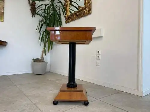 Restaurierter Biedermeier Spieltisch Tisch Schachtisch Konsoltisch G1743