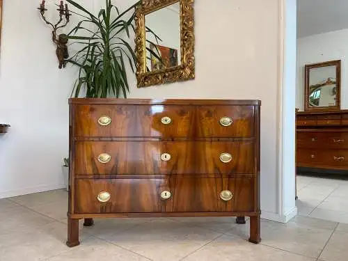  Restaurierte Biedermeier Kommode Sale Antiquität Nussholzfurnier Antiquität G17
