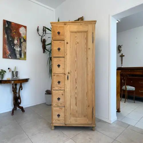 Uriger Biedermeier Brotschrank Almerschrank Speiskasten Bauernkasten G1775