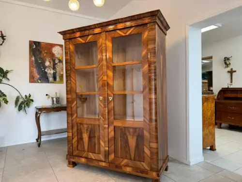 SALE Biedermeier Vitrine Bücherschrank Sammlervitrine Sammlerschrank Antiquität 