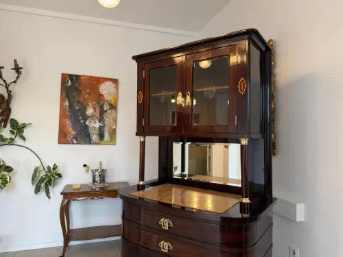 Sale Restauriertes Jugendstil Designerbuffet Aufsatzbuffet Schellack Antiquität 