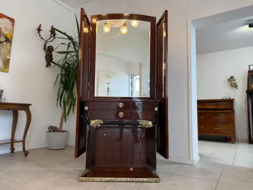 Sale Restaurierte Elegante Jugendstil Spielanrichte Psyche Antiquität G1812