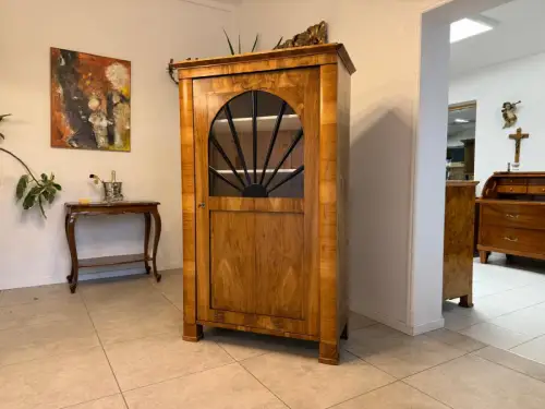 Antiquität Biedermeier Vitrine Bücherschrank Antiquität G1806