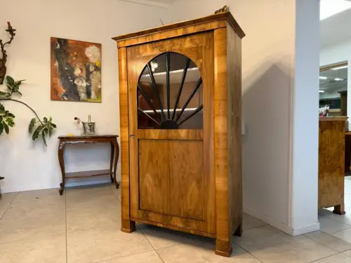 Antiquität Biedermeier Vitrine Bücherschrank Antiquität G1806