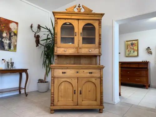 Gründerzeit Naturholschrank Küchenbuffet Küchenschrank Küchenkredenz G1835