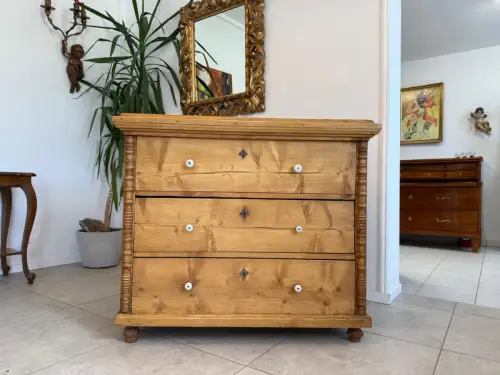 Biedermeier Ladenkommode Naturholzkommode Kommode G1833