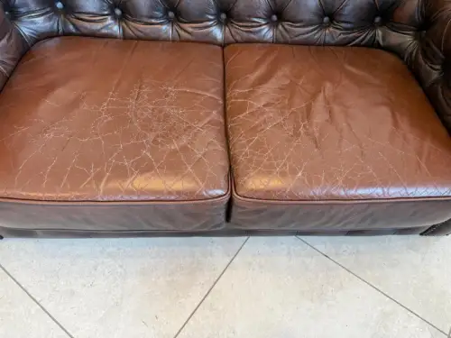 Chesterfield 2er Clubsofa Diwan Couch Zigarrenbraun G1831