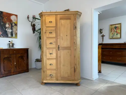 Biedermeier Bäuerlicher Brotschrank Almerschrank Speiskasten Bauernkasten Antik 