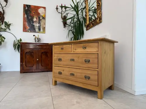 Originale Jugendstil 4 Laden Kommode Anrichte Bauernmöbel G1841
