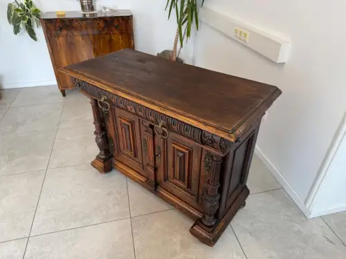 Säulenanrichte Gründerzeit Anrichte Schrank Antiquität G1886
