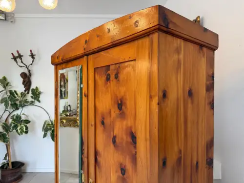 Zirbenholz Schrank Kasten Bauerschrank Kleiderkasten Spiegelschrank G1882