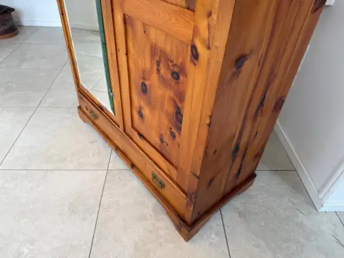 Zirbenholz Schrank Kasten Bauerschrank Kleiderkasten Spiegelschrank G1882