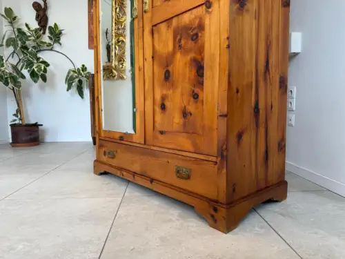 Zirbenholz Schrank Kasten Bauerschrank Kleiderkasten Spiegelschrank G1882