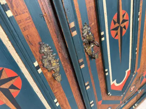 Handbemalter Barockschrank Bauernschrank Bauernkasten G1869