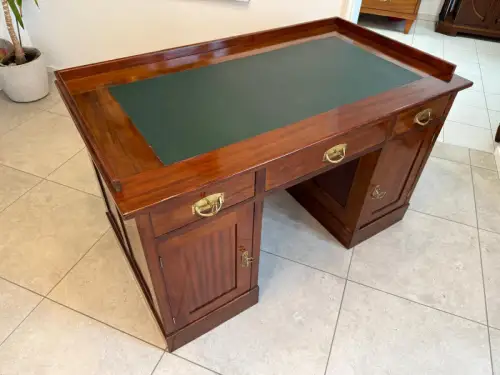 Altrestaurierter Jugendstil Schreibtisch Sekretär Freisteher G1878