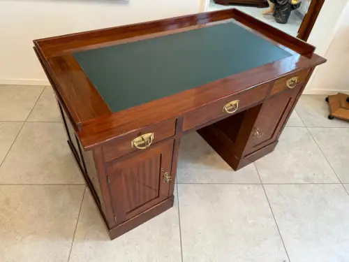 Altrestaurierter Jugendstil Schreibtisch Sekretär Freisteher G1878