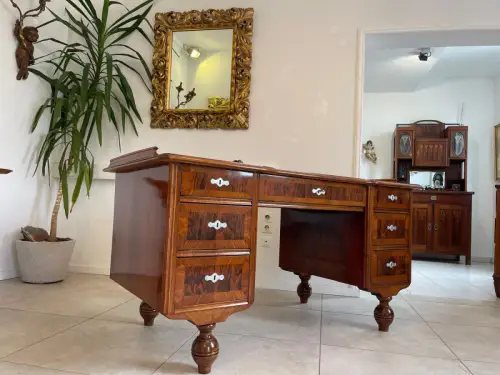 Sale Originaler Gründerzeit Schreibtisch Sekretär Nussholz G1857-1