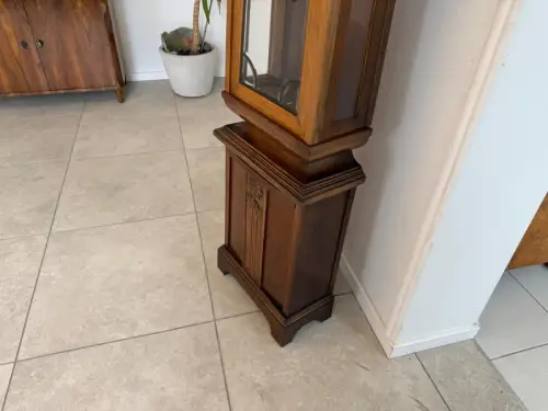 Originaler Jugendstil Regulator Standuhr 3 Gewichte Antik G1894