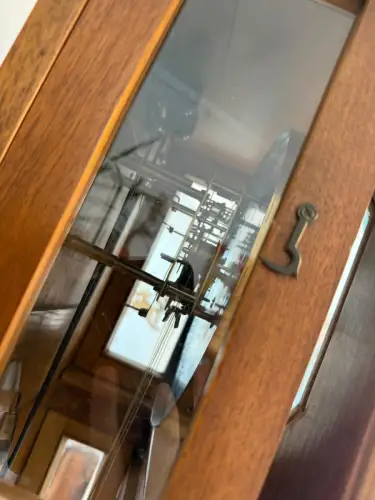 Originaler Jugendstil Regulator Standuhr 3 Gewichte Antik G1894