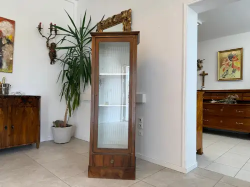 Traum Stilvitrine Biedermeier Glasschrank Bücherschrank G1918